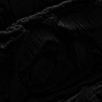 Luxe Cuddle Demi Rose Black 58" - 60" Fabric per yard