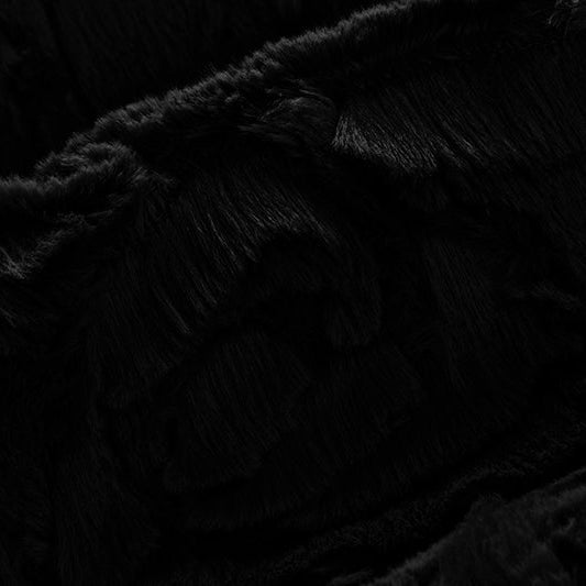 Luxe Cuddle Demi Rose Black 58" - 60" Fabric per yard
