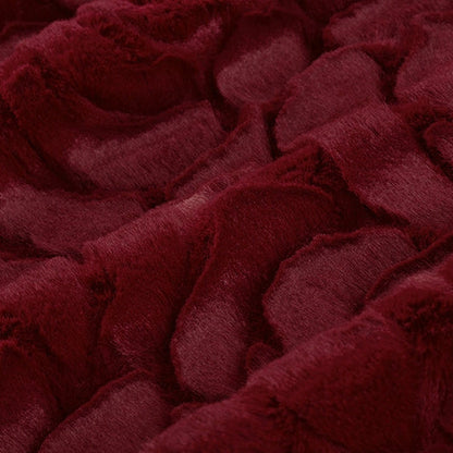 Luxe Cuddle Demi Rose Merlot 58" - 60" Fabric per yard