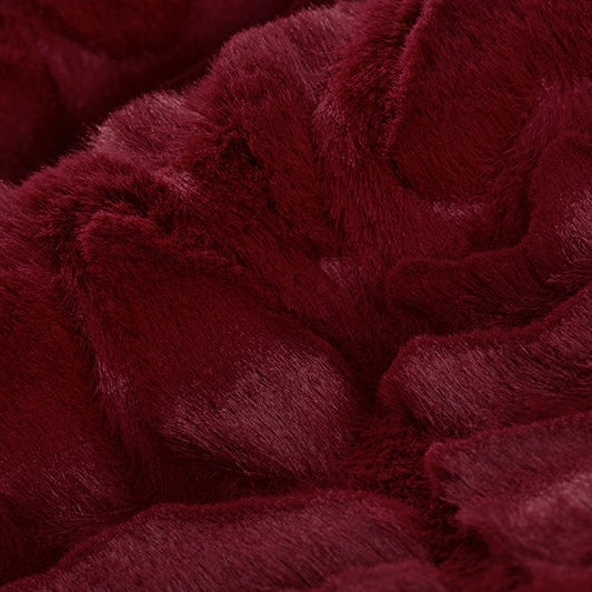 Luxe Cuddle Demi Rose Merlot 58" - 60" Fabric per yard