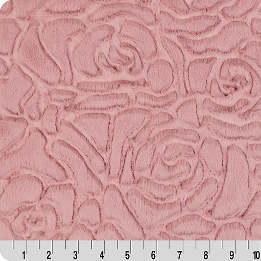 Luxe Cuddle Demi Rose Woodrose 58" - 60" Fabric per yard