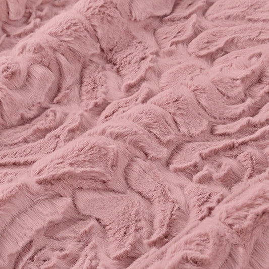 Luxe Cuddle Demi Rose Woodrose 58" - 60" Fabric per yard