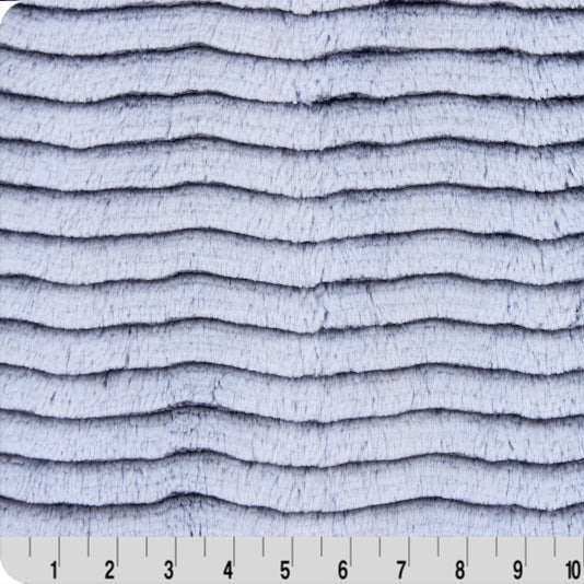 Luxe Cuddle Frosted Oceana Navy/Powder 58" - 60" Fabric per yard