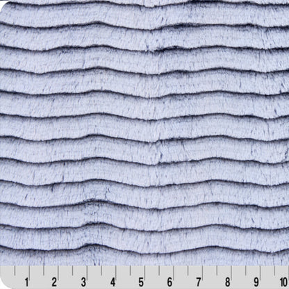 Luxe Cuddle Frosted Oceana Navy/Powder 58" - 60" Fabric per yard