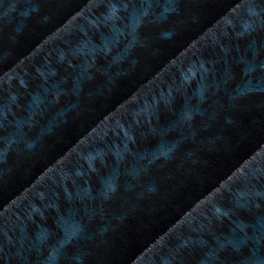 Bayou/Black Luxe Cuddle Frosted Baby Seal 58"/60" Fabric per yard