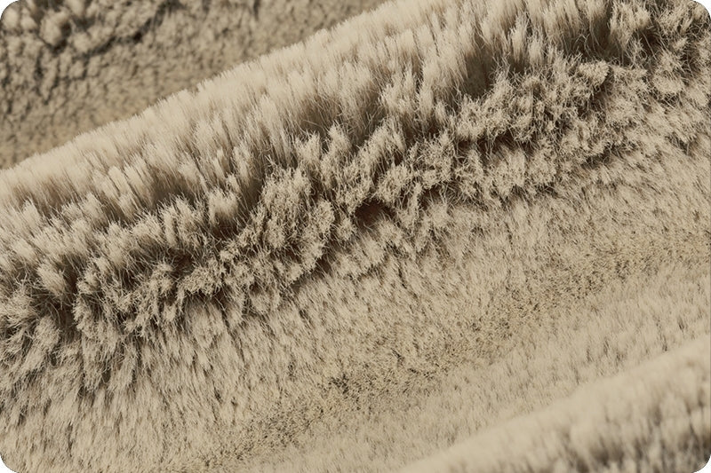 Luxe Cuddle Frosted Baby Seal Chocolate/Almnd 58"/60" Fabric per yard