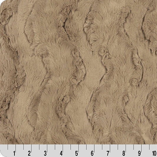 Luxe Cuddle Glacier Simply Taupe 58" - 60" Fabric per yard