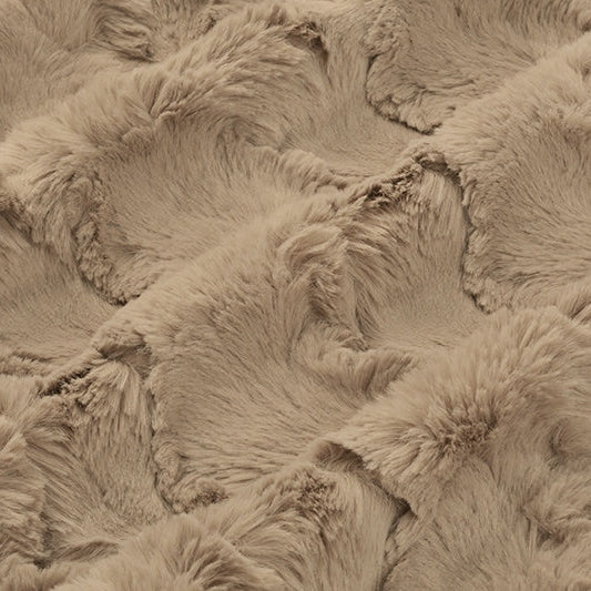 Luxe Cuddle Glacier Simply Taupe 58" - 60" Fabric per yard