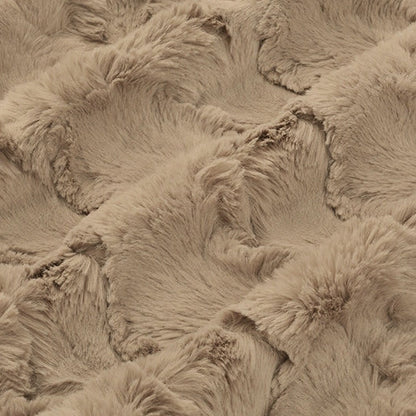 Luxe Cuddle Glacier Simply Taupe 58" - 60" Fabric per yard