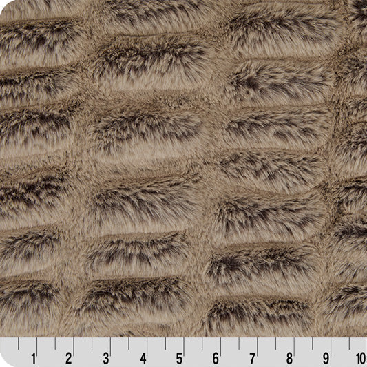 Chocolate/Almnd Luxe Cuddle Iced Milan 58"/60" Fabric per yard