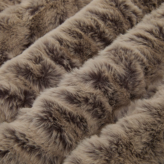 Chocolate/Almnd Luxe Cuddle Iced Milan 58"/60" Fabric per yard