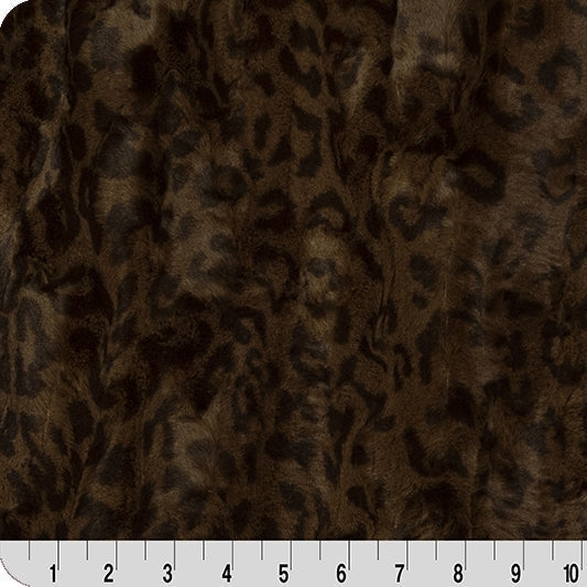 Mahogany" Luxe Cuddle Jaguar 58"/60" Fabric per yard