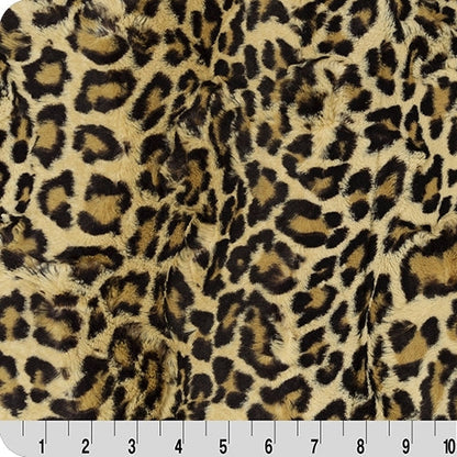 Sand Luxe Cuddle Leopard 58"/60" Fabric per yard