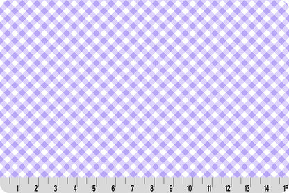 Barely Basics Gingham Quilting Cuddle Bellflower Fabric Per Yard