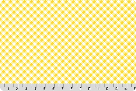 Barely Basics Gingham Quilting Cuddle Sunshine Fabric Per Yard