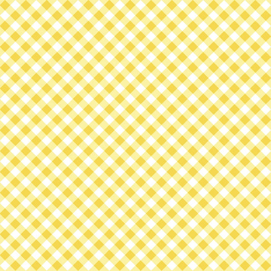 Barely Basics Gingham Quilting Cuddle Sunshine Fabric Per Yard