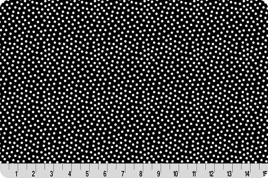 Barely Basics Lots a Dots Quilting Cuddle Black Fabric Per Yard