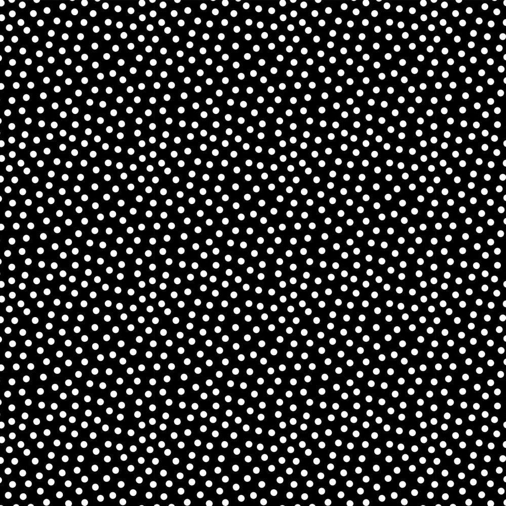 Barely Basics Lots a Dots Quilting Cuddle Black Fabric Per Yard