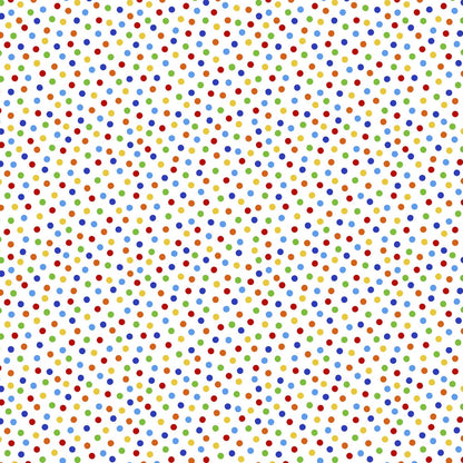 Barely Basics Lots a Dots Quilting Cuddle Rainbow Fabric Per Yard