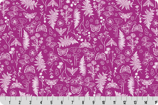 Magenta Whispering Blooms Faegrove Quilting Cuddle Fabric Per Yard