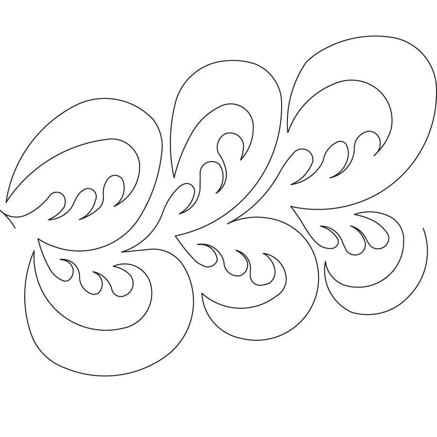 Feathered Swirls 1 Digital E2E