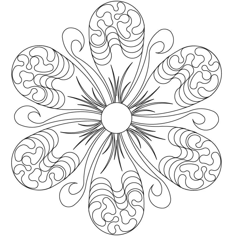Awesome Blossom Fleather 6 Petal Block