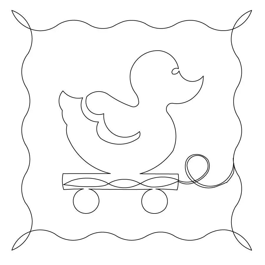 Babys Pull Toys Duck Block