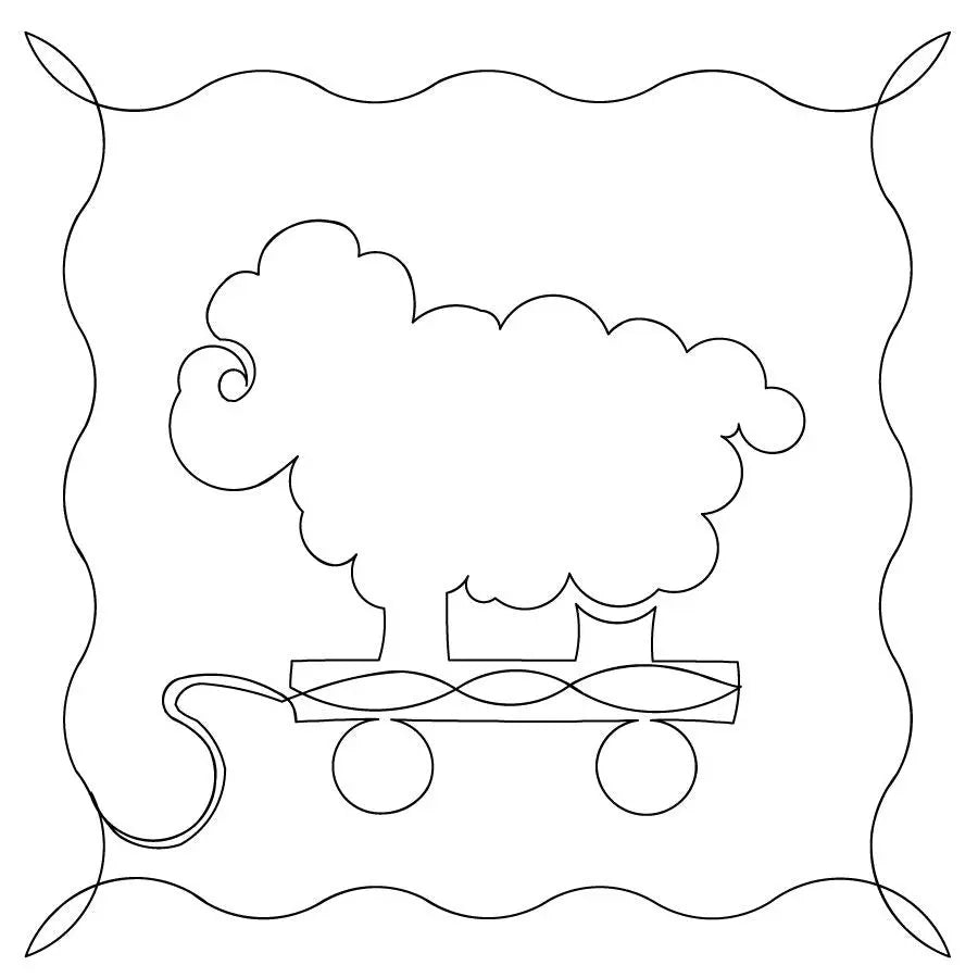 Babys Pull Toys Sheep Block