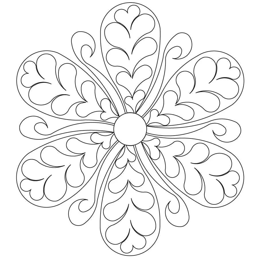 Close to my Heart Fleather 6 Petal Block