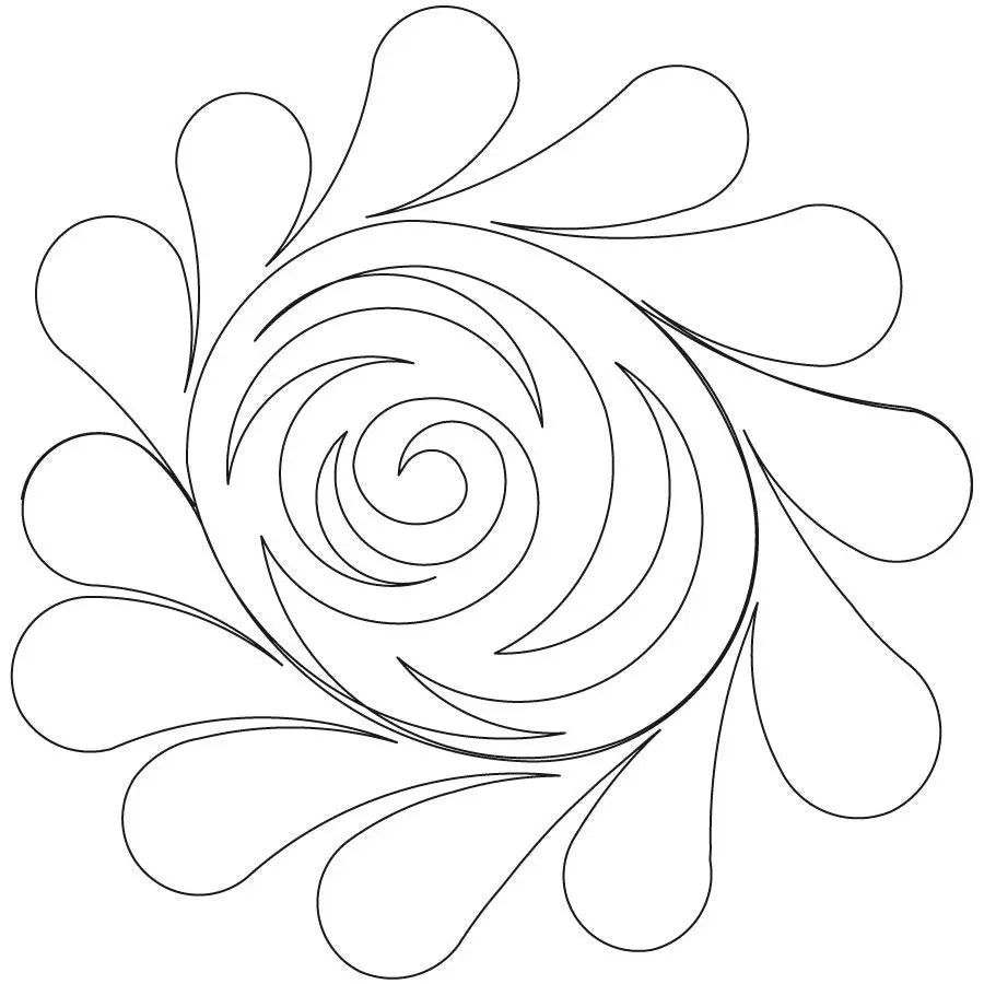 Feather Twirl Block