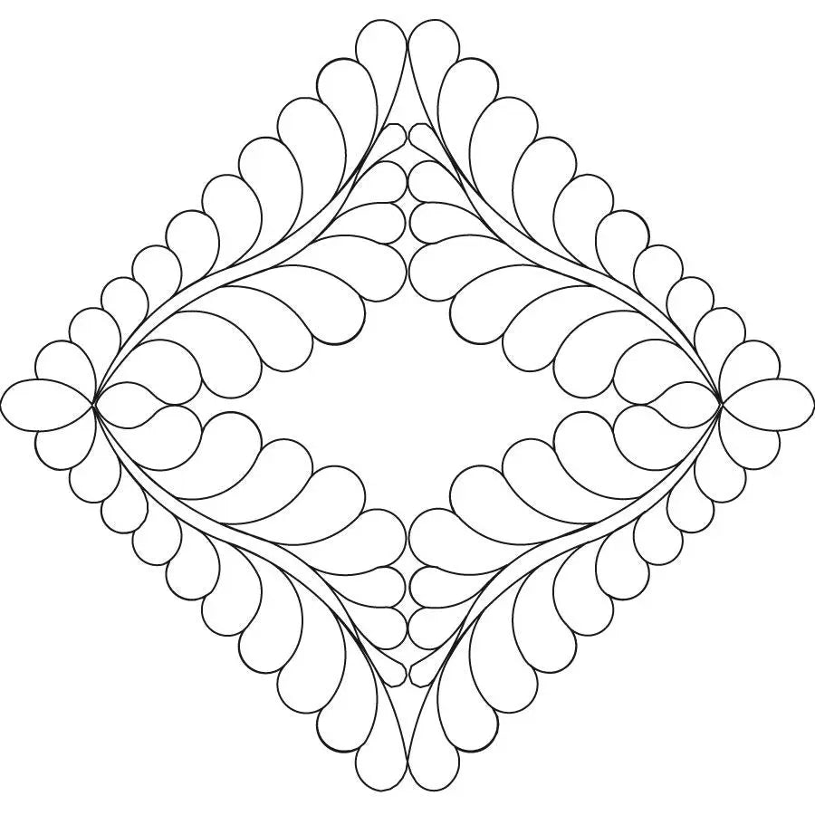 Feathered Diamond Block