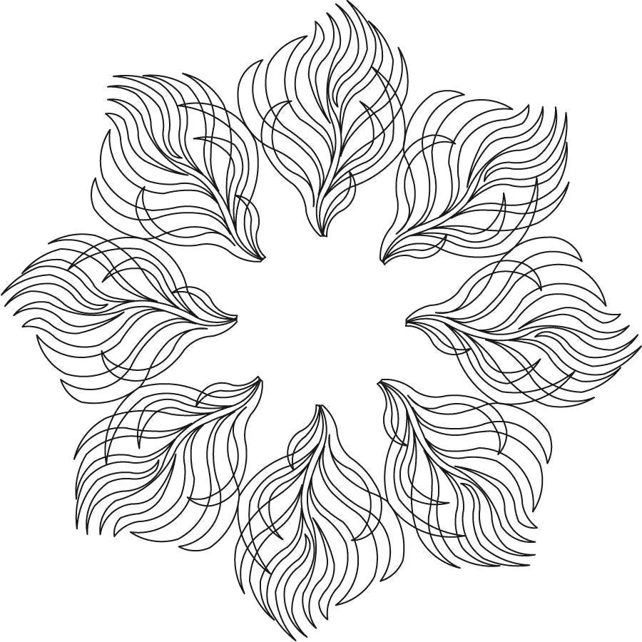 Fern Fleather 8 Petal Block