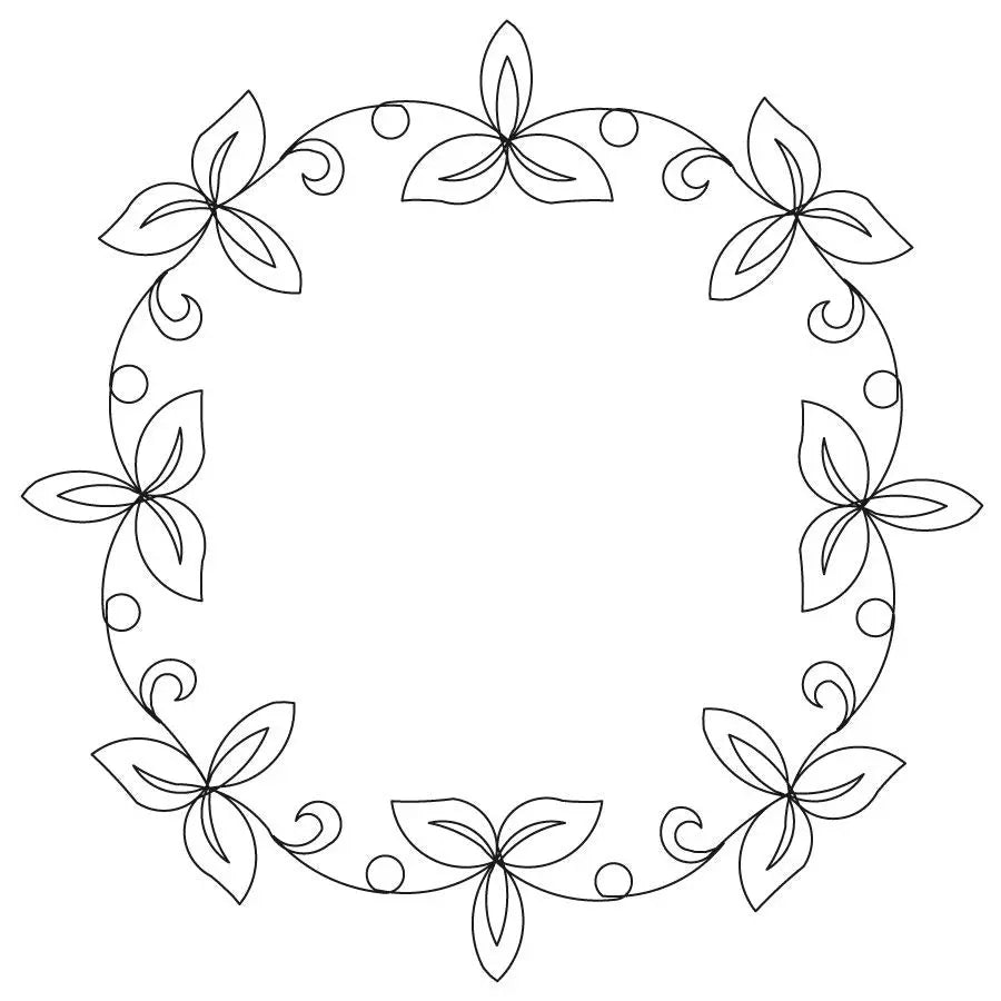 Floral Frame 2 Block