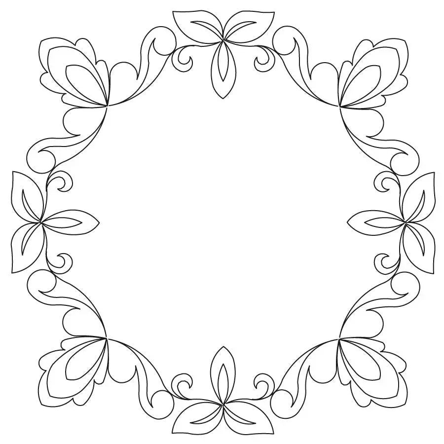 Floral Frame 3 Block