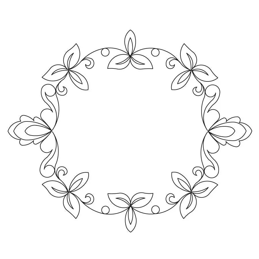 Floral Frame 5 Block