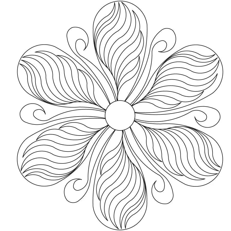 Flowing Fleather 6 Petal Block