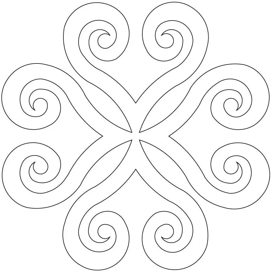 Heart Curls Block