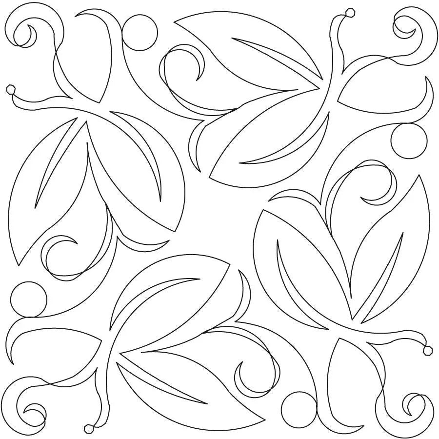 Leaves and Circles Block