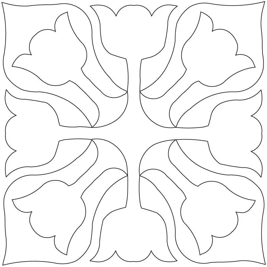 Tulips in Space Digital Design Block