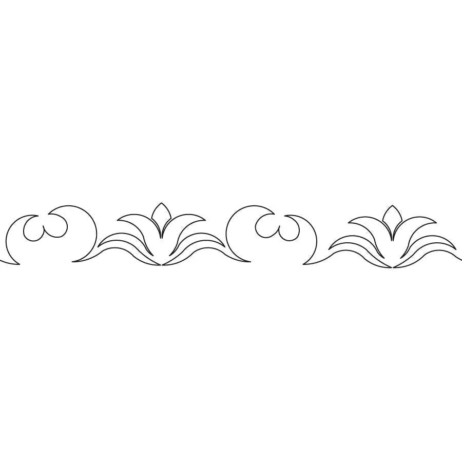 Flowers and Lace Border