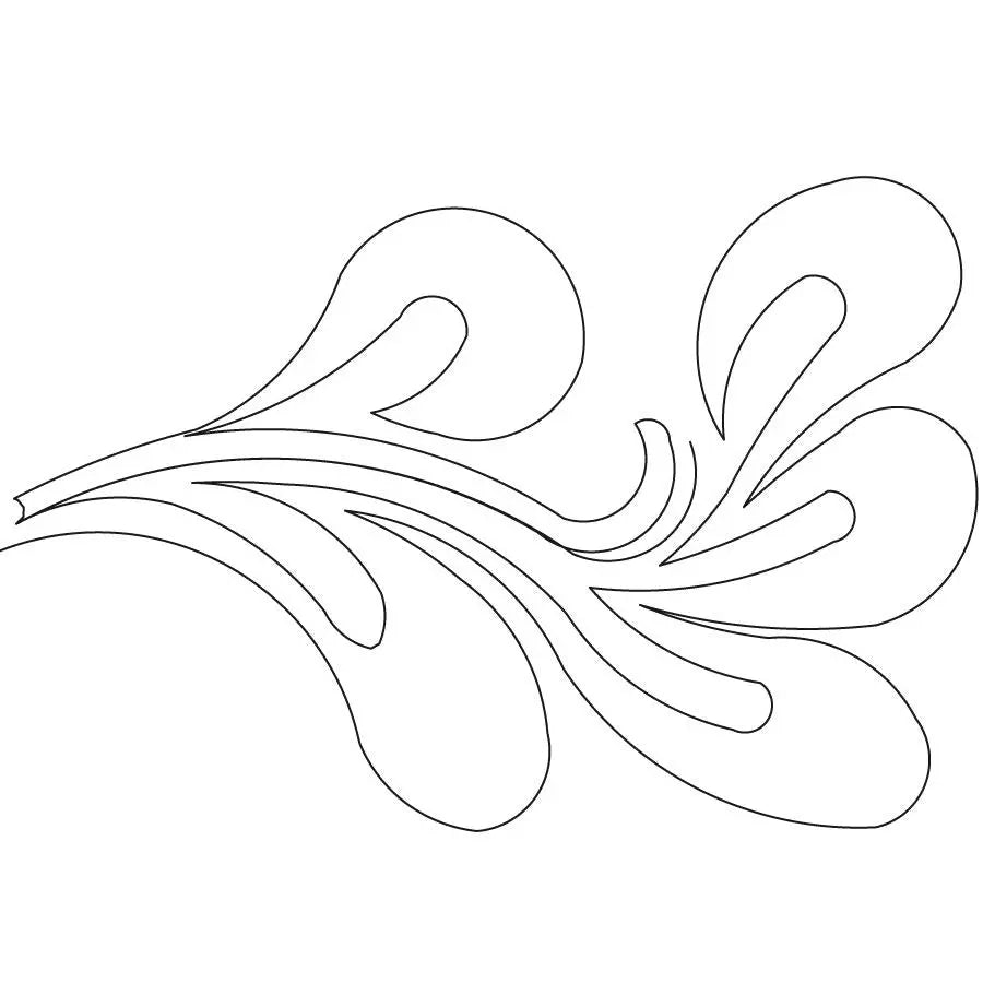 Teardrop Feather Corner