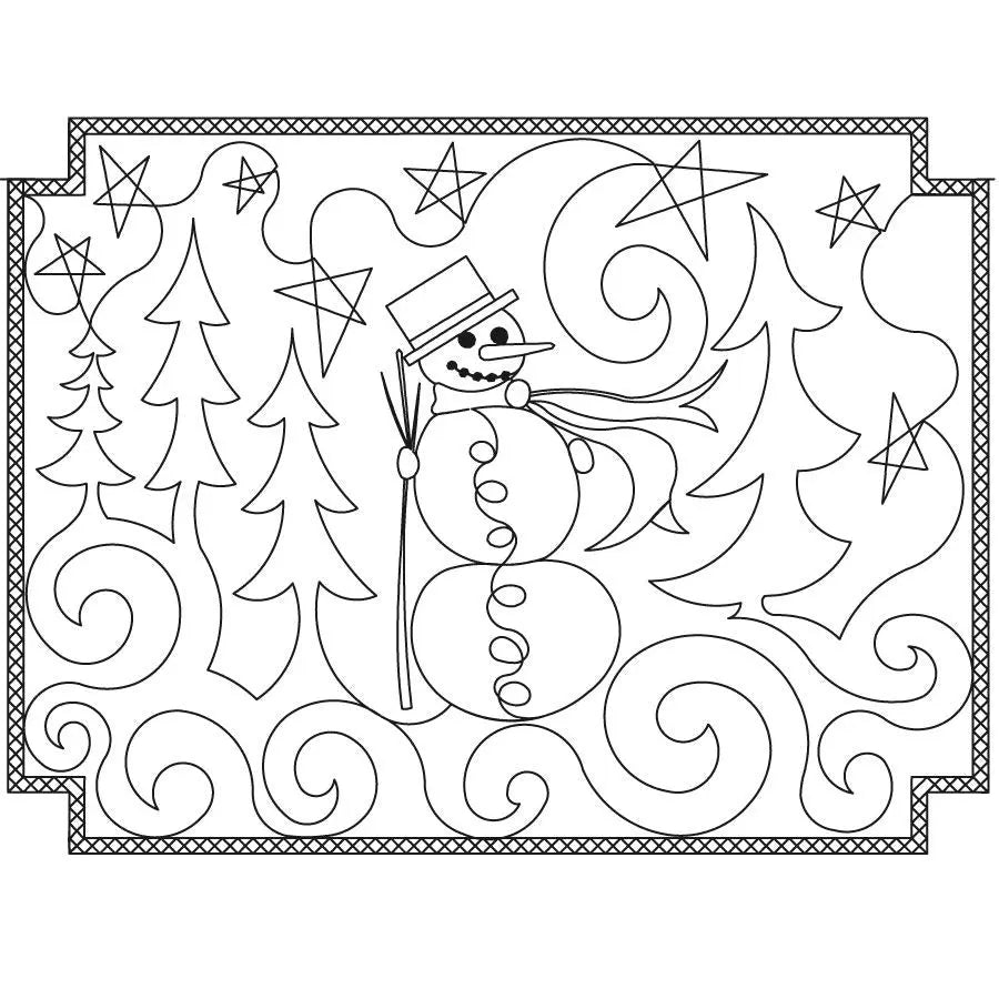 Simple Snowman Placemat