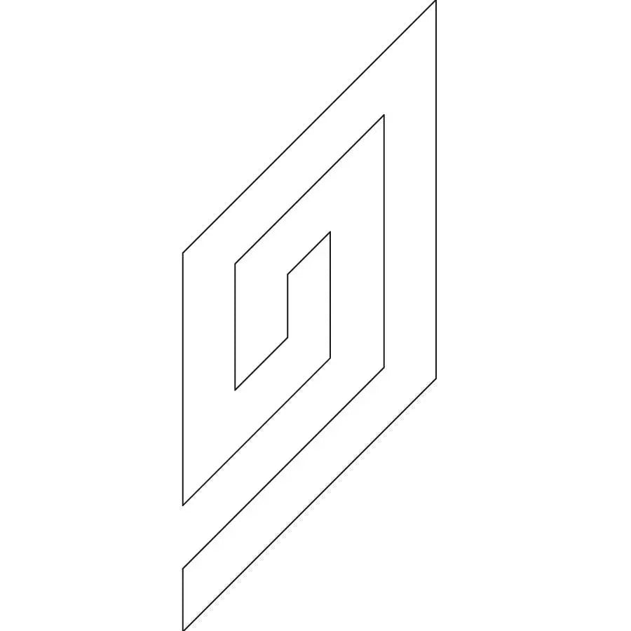 Patriotic Geometric Diamond Block Design for Digital Quilting