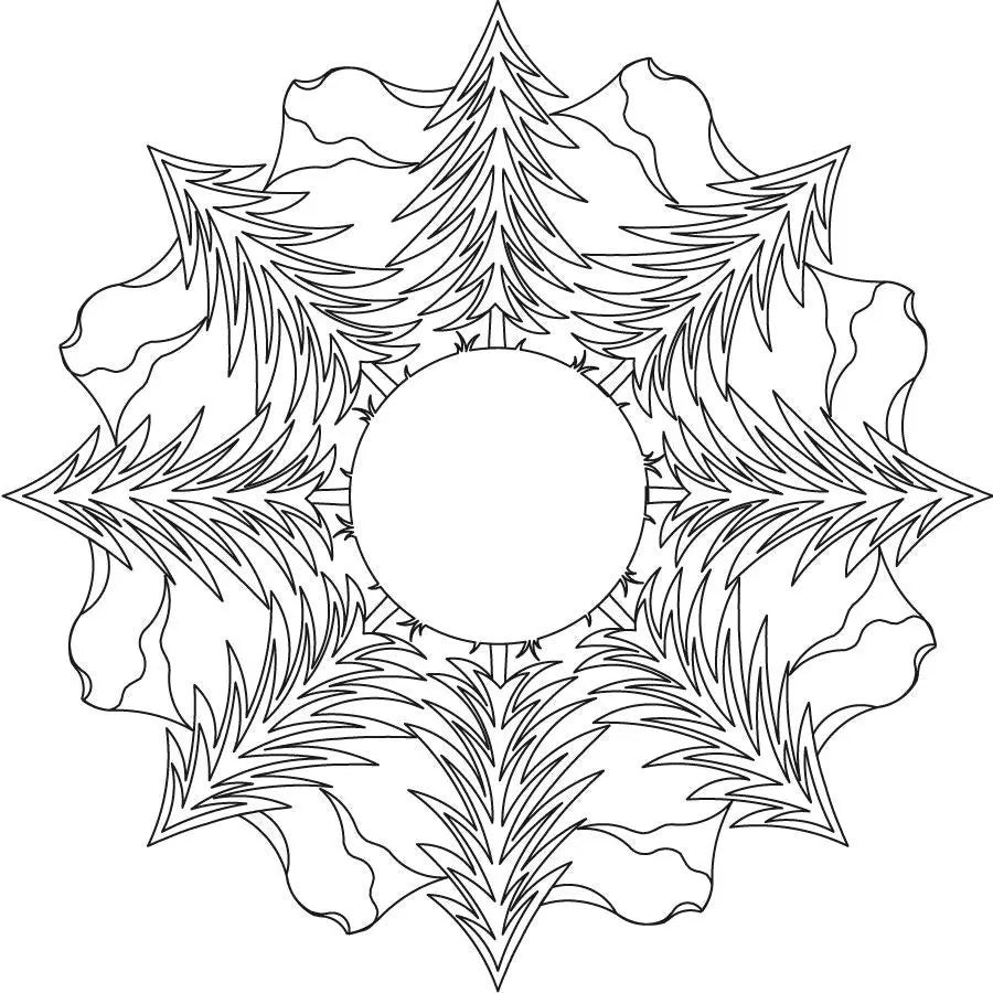 Wilderness Wreath Digital Design Block