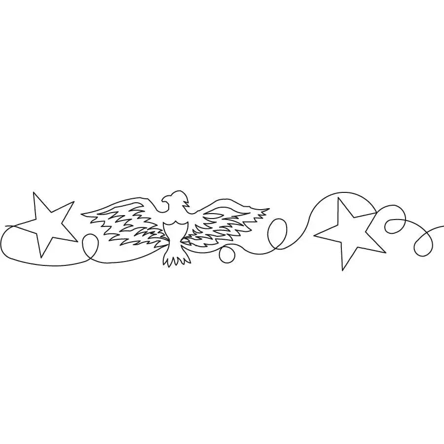 Stars and Loops Eagle Border