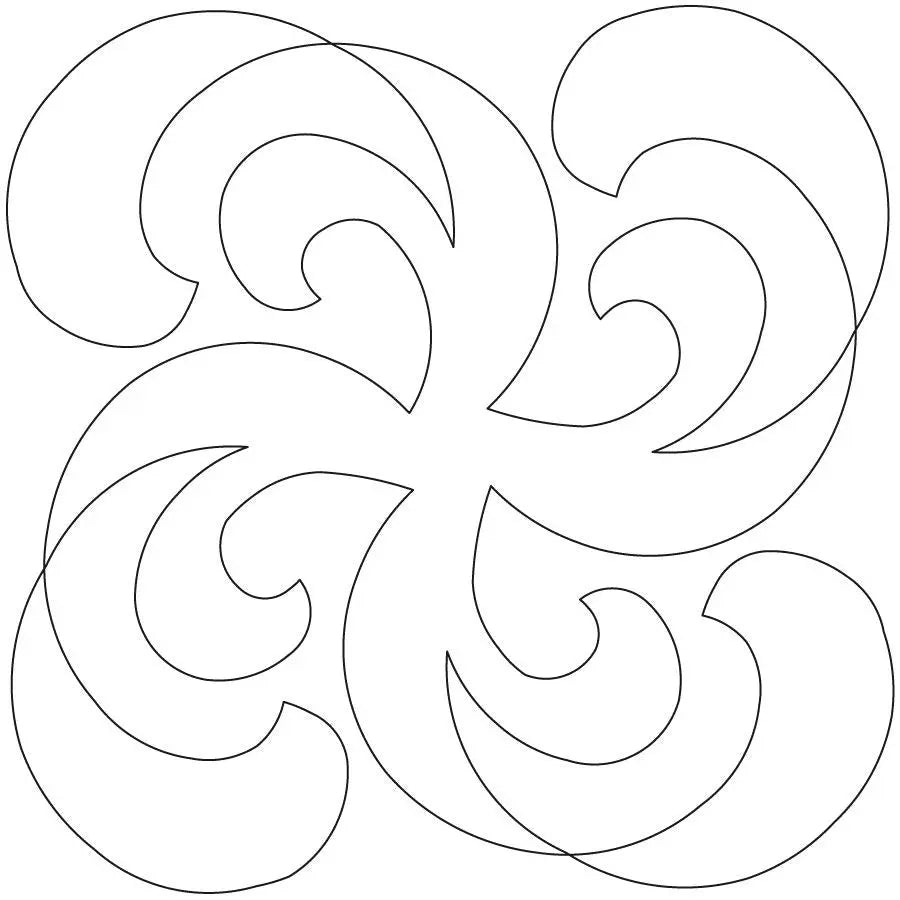 Pennsylvania Garden Block Digital Quilting Design