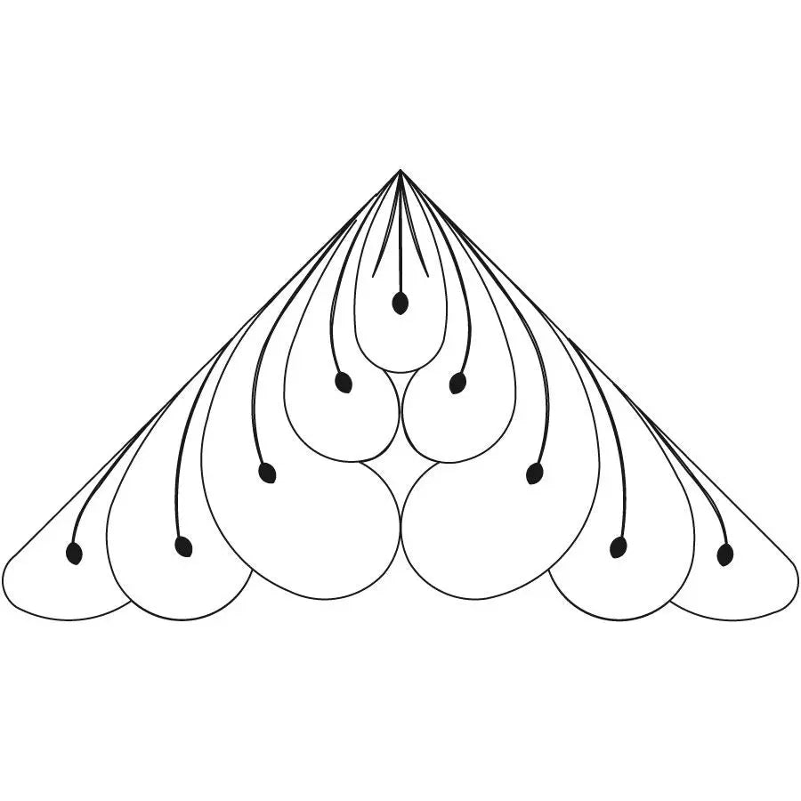 Dotted Fleather Triangle