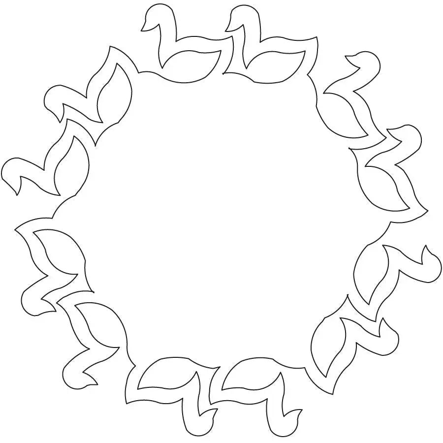 Water Babies Circle Digital Design Block