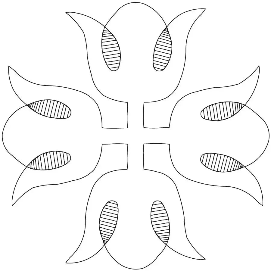 Blossom Spirits Stipple Simple Block