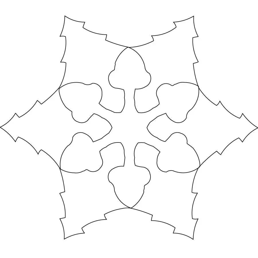 Snowflake of Trees Block